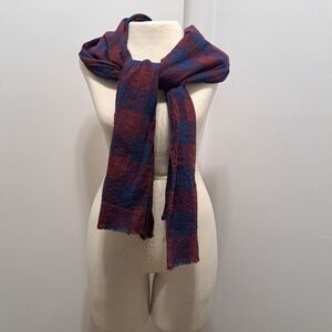 H&M Faded Look Plaid Scarf
